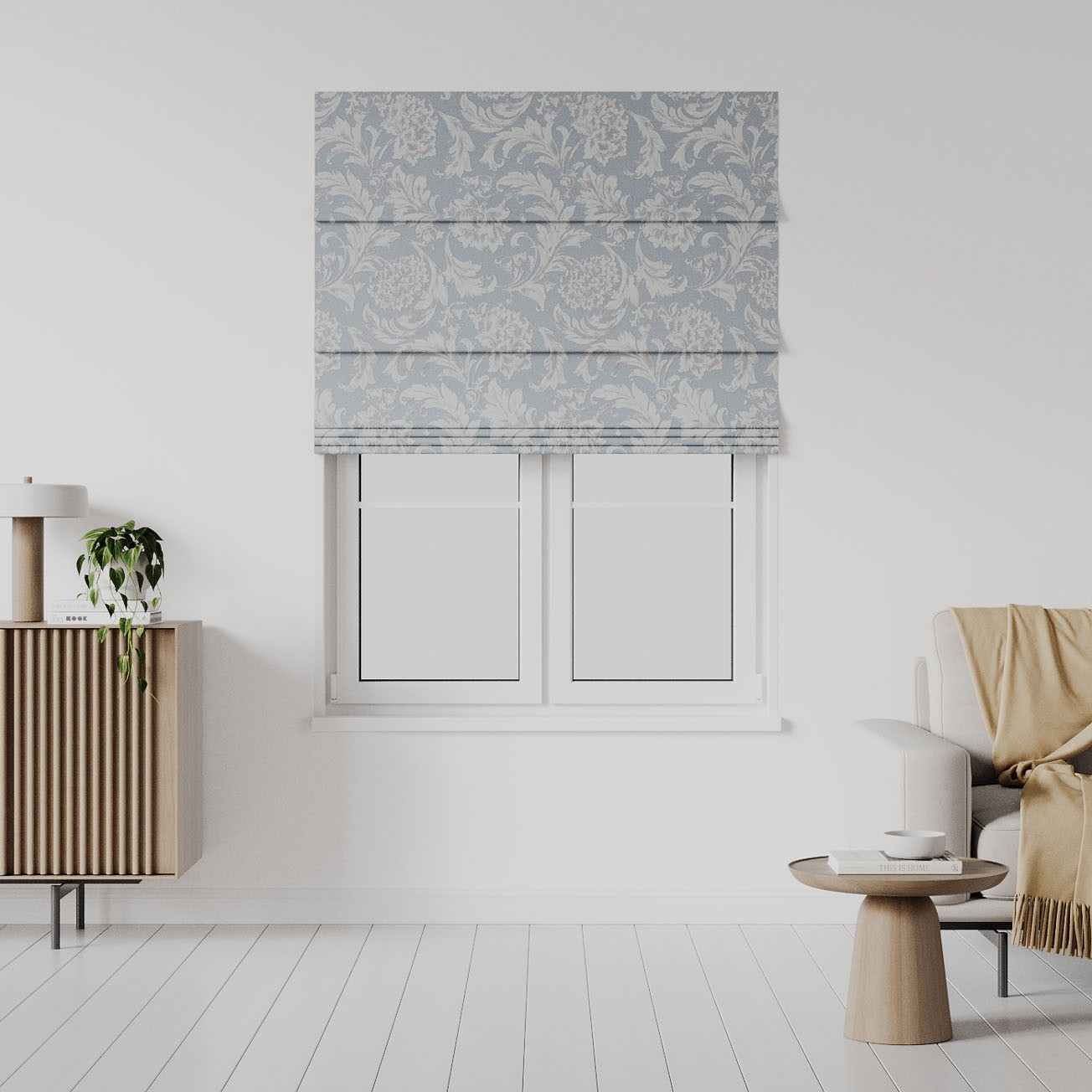 Lined roman blinds notting hill Bargain Blinds Curtains